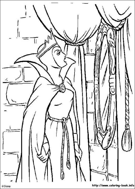 Snow White coloring picture